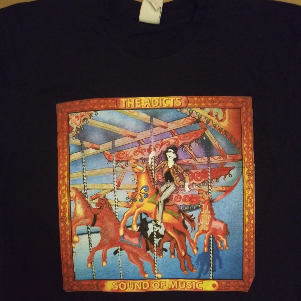 The Adicts Sound of Music Vintage T-Shirt (Size Medium) NEW Punk